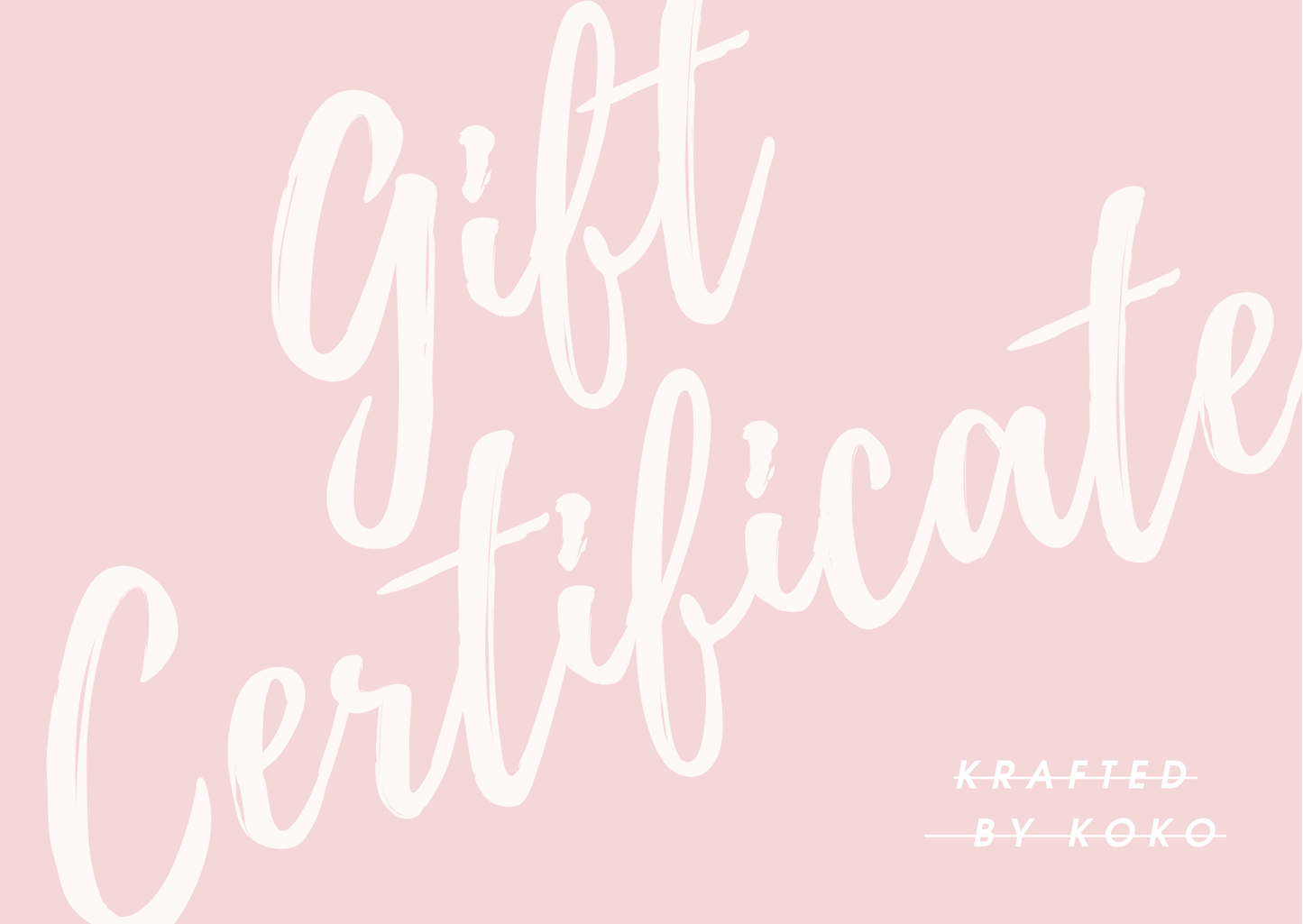 π Krafted By Koko Gift Certificate