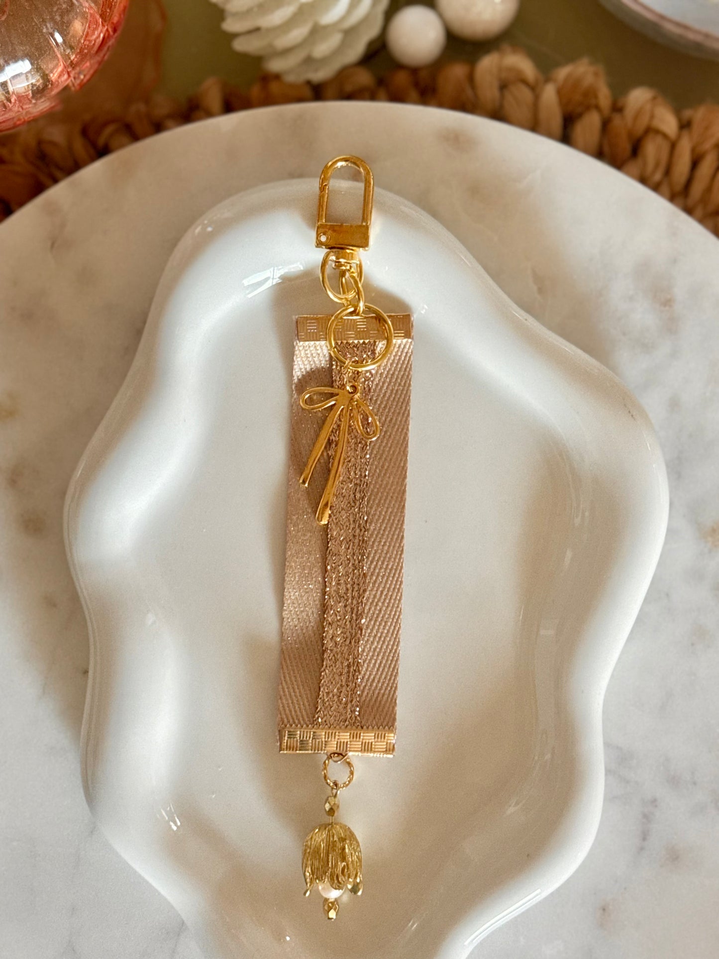 Champagne Petal Planner Charm