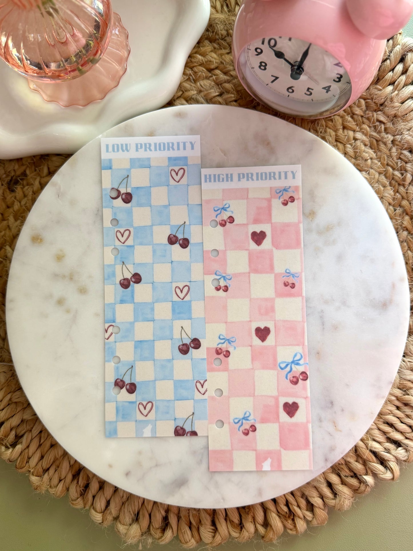Lil' Baby Cherry Check Divider Duo