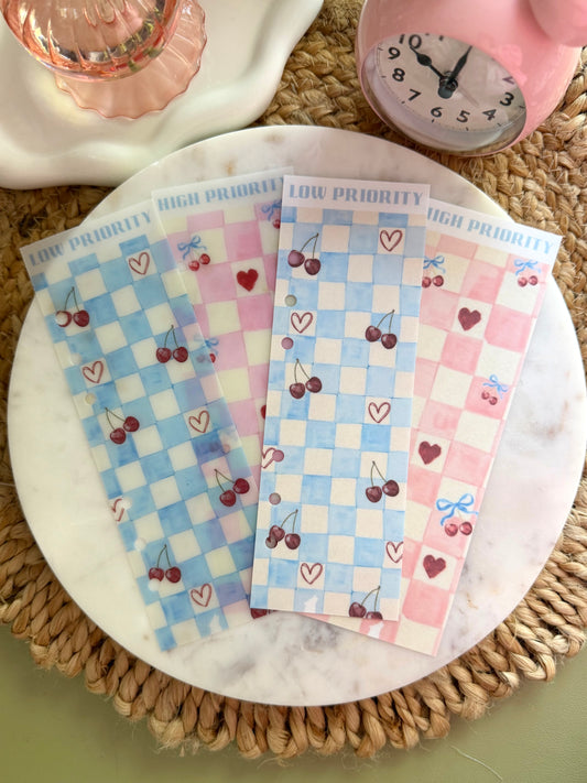 Lil' Baby Cherry Check Divider Duo