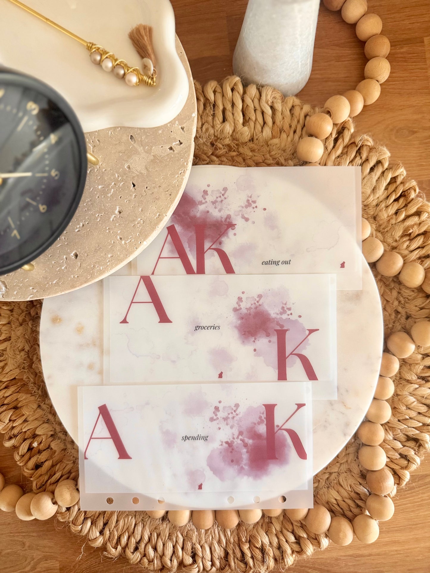 Stone & Script Cash Envelopes