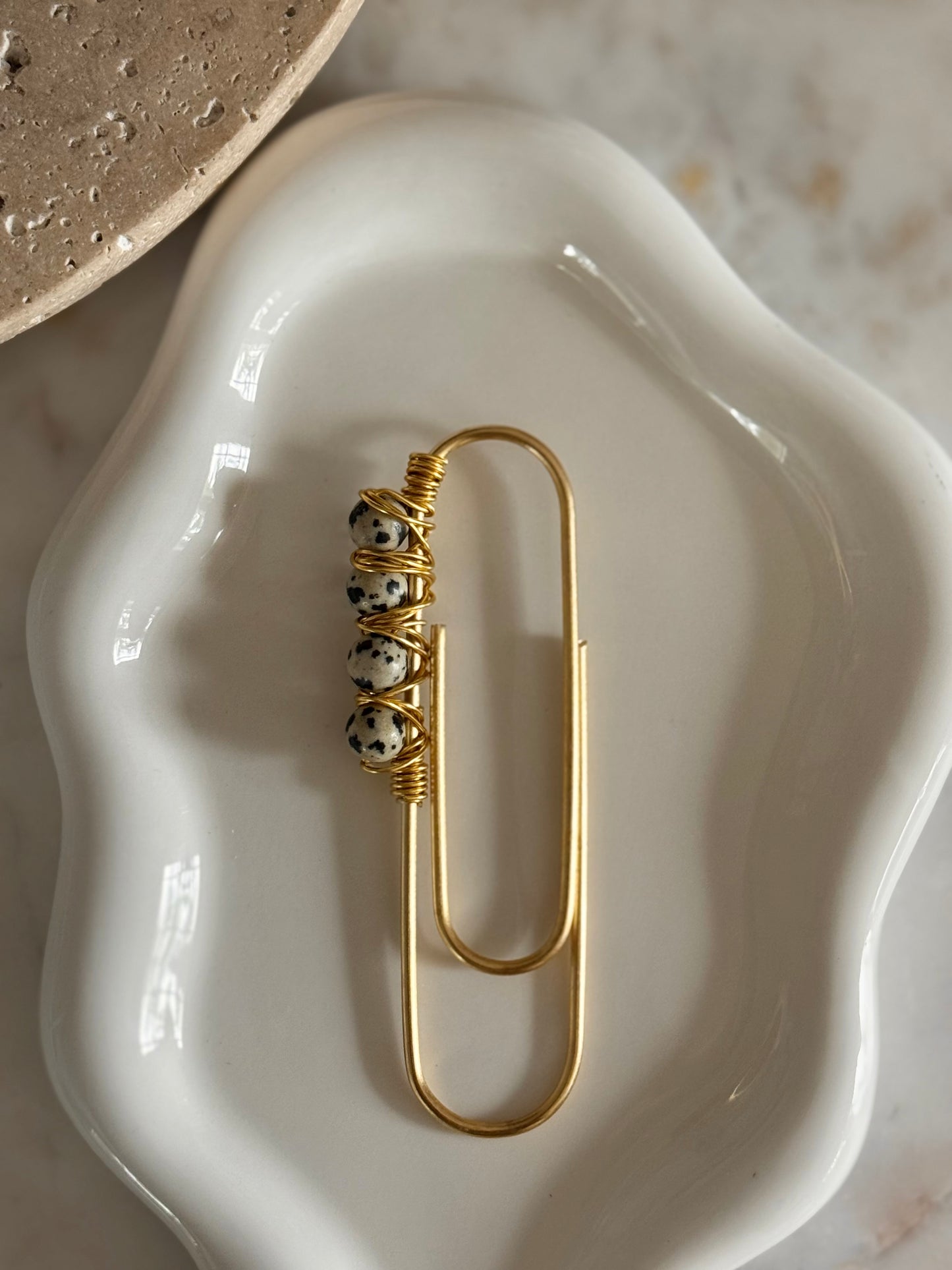 Speckled Stone Jumbo Paperclip