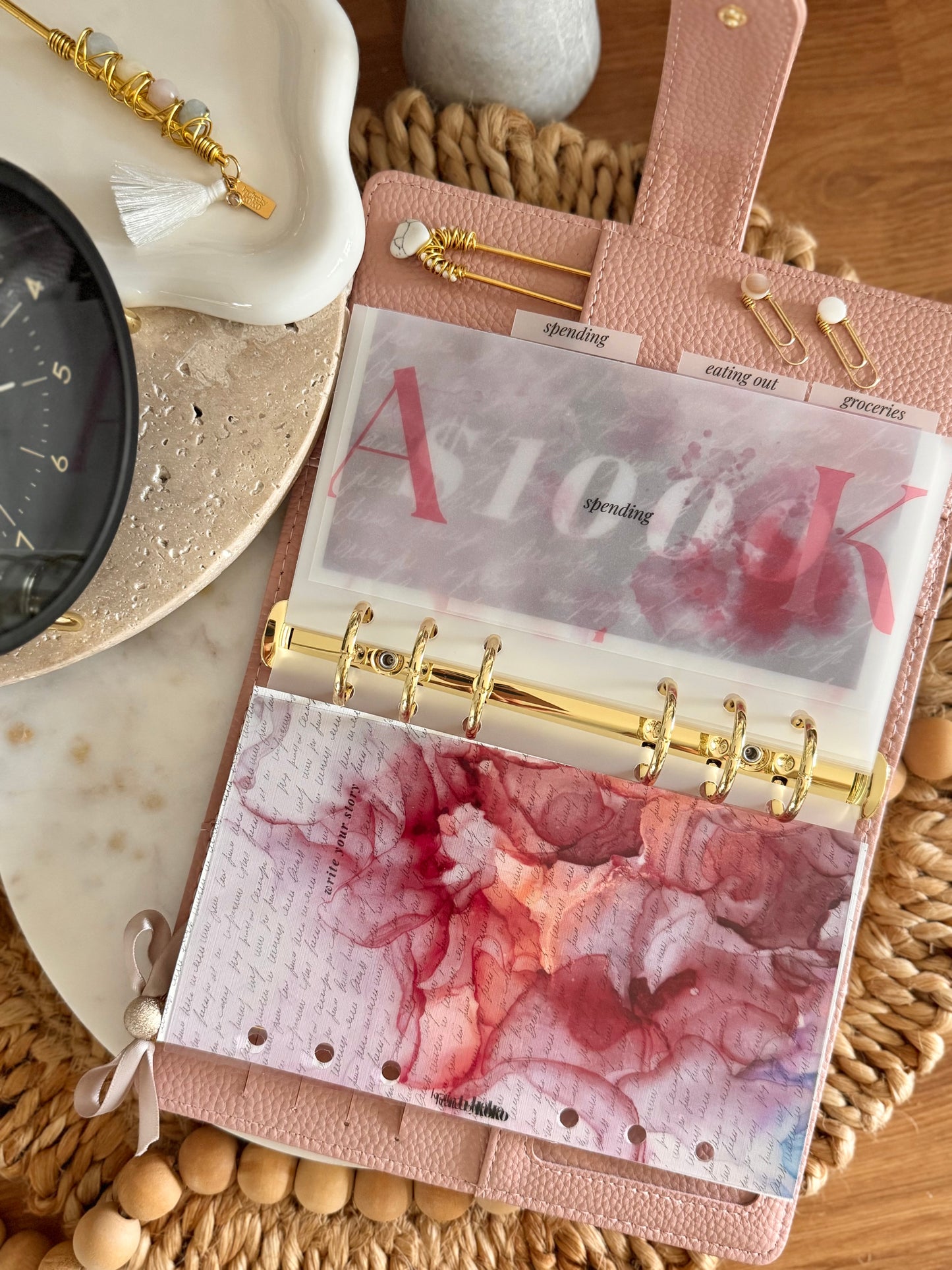 Stone & Script Placeholders