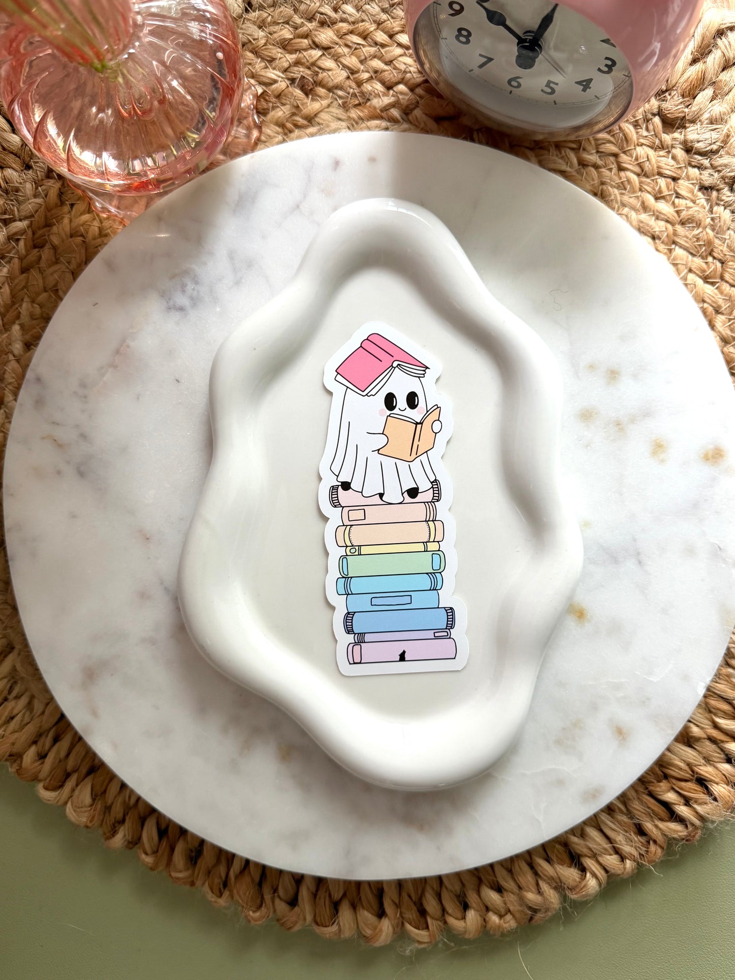 Booked & Boo-sy Sticker
