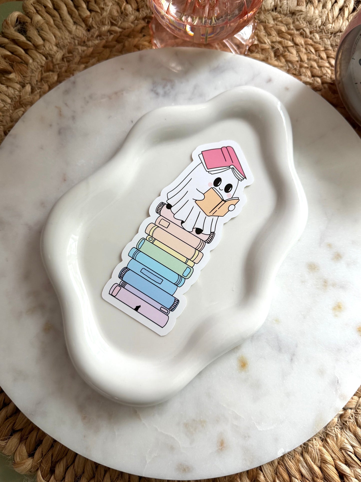 Booked & Boo-sy Sticker
