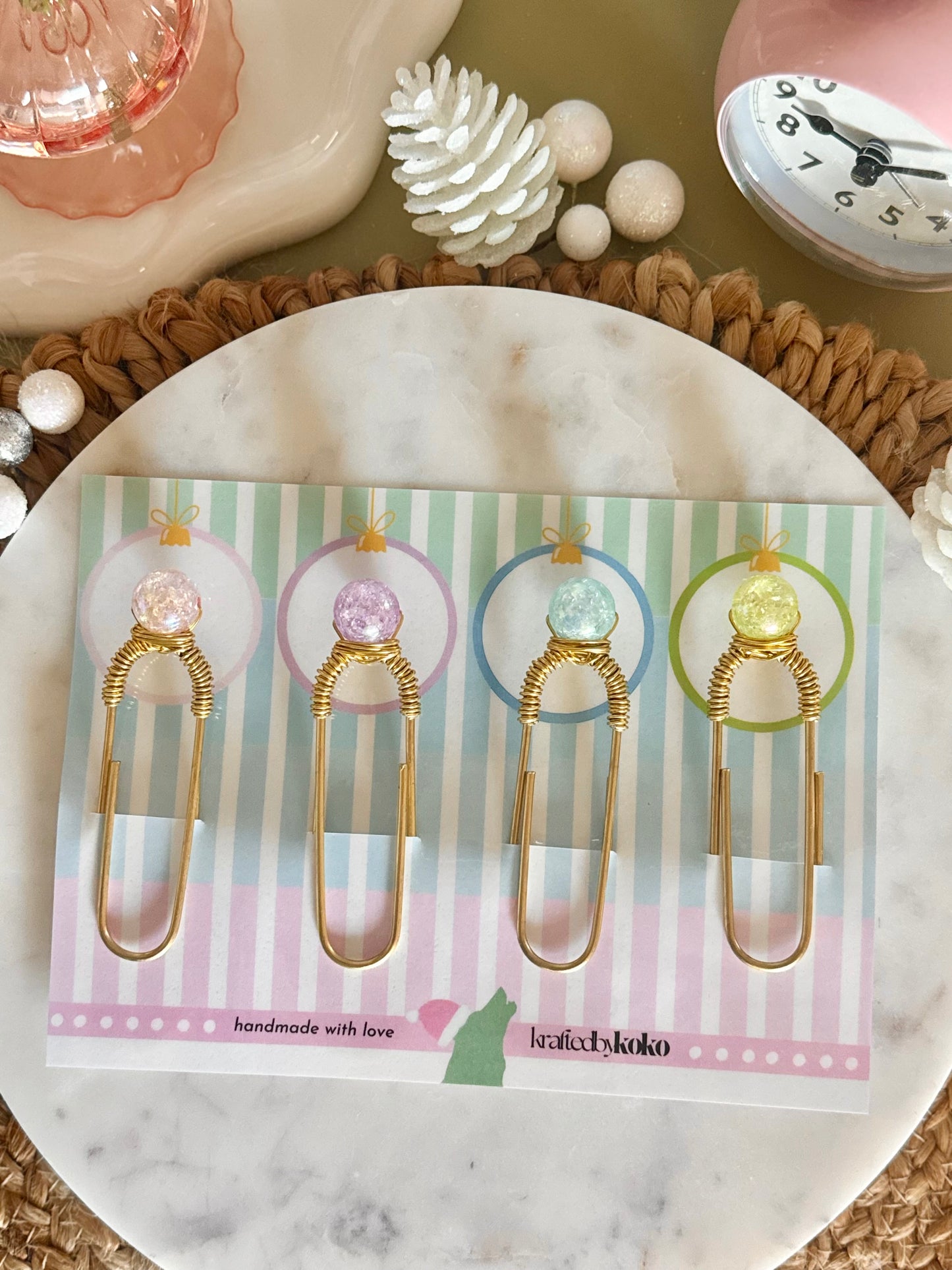 Crackle Ice Clip Quartet ❄️