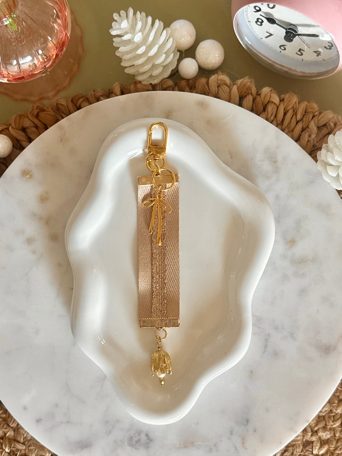 Champagne Petal Planner Charm