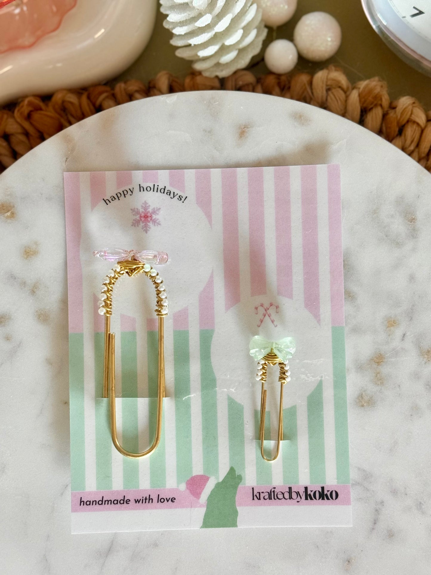 Mistletoe & Mini Bow Duo 🎀