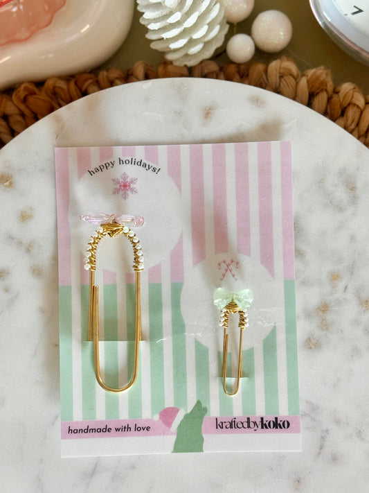 Mistletoe & Mini Bow Duo 🎀