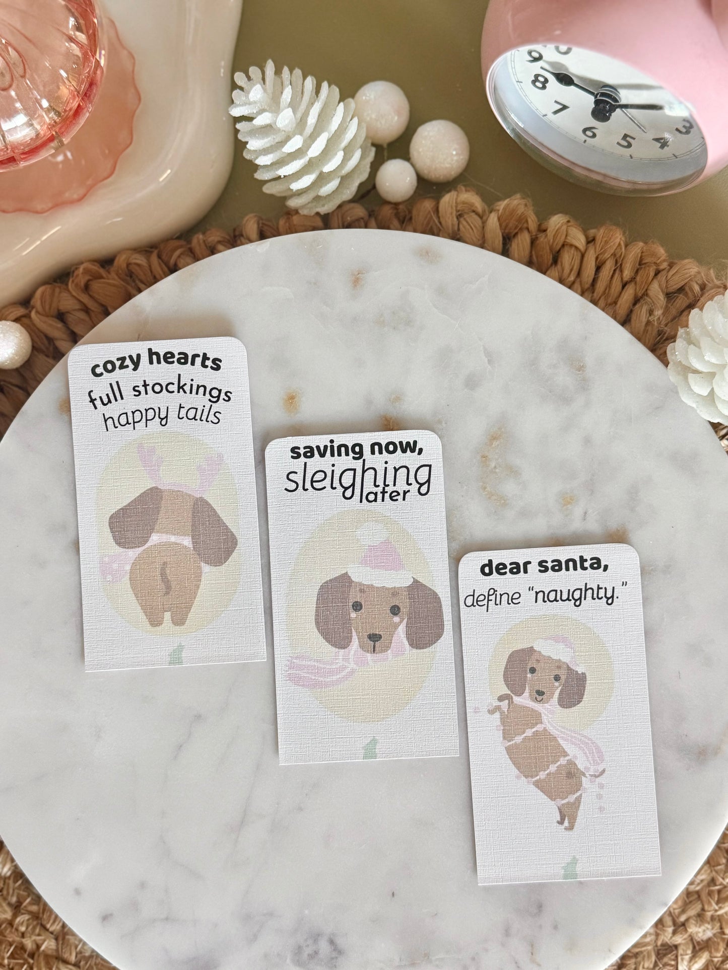 Dachshund Through the Snow 🐶 Planner Kards