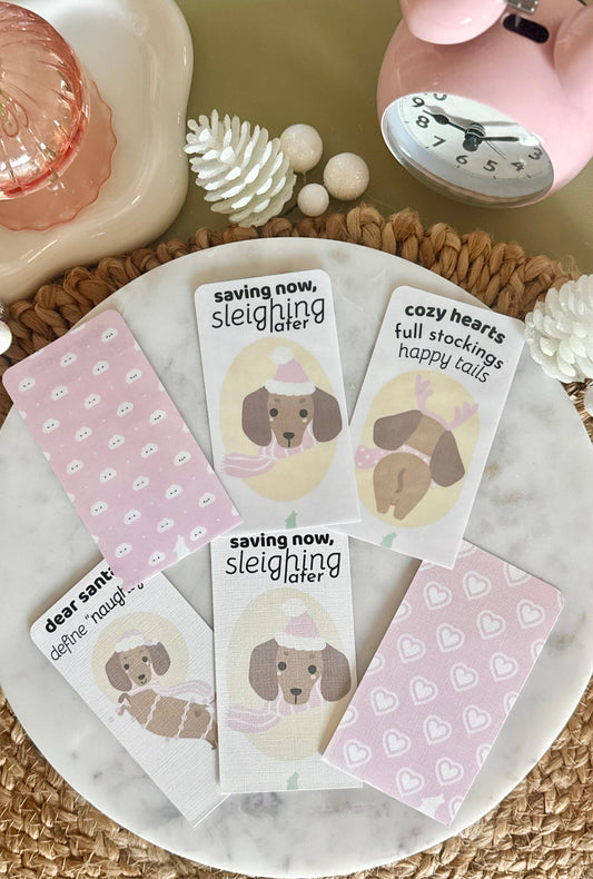 Dachshund Through the Snow 🐶 Planner Kards