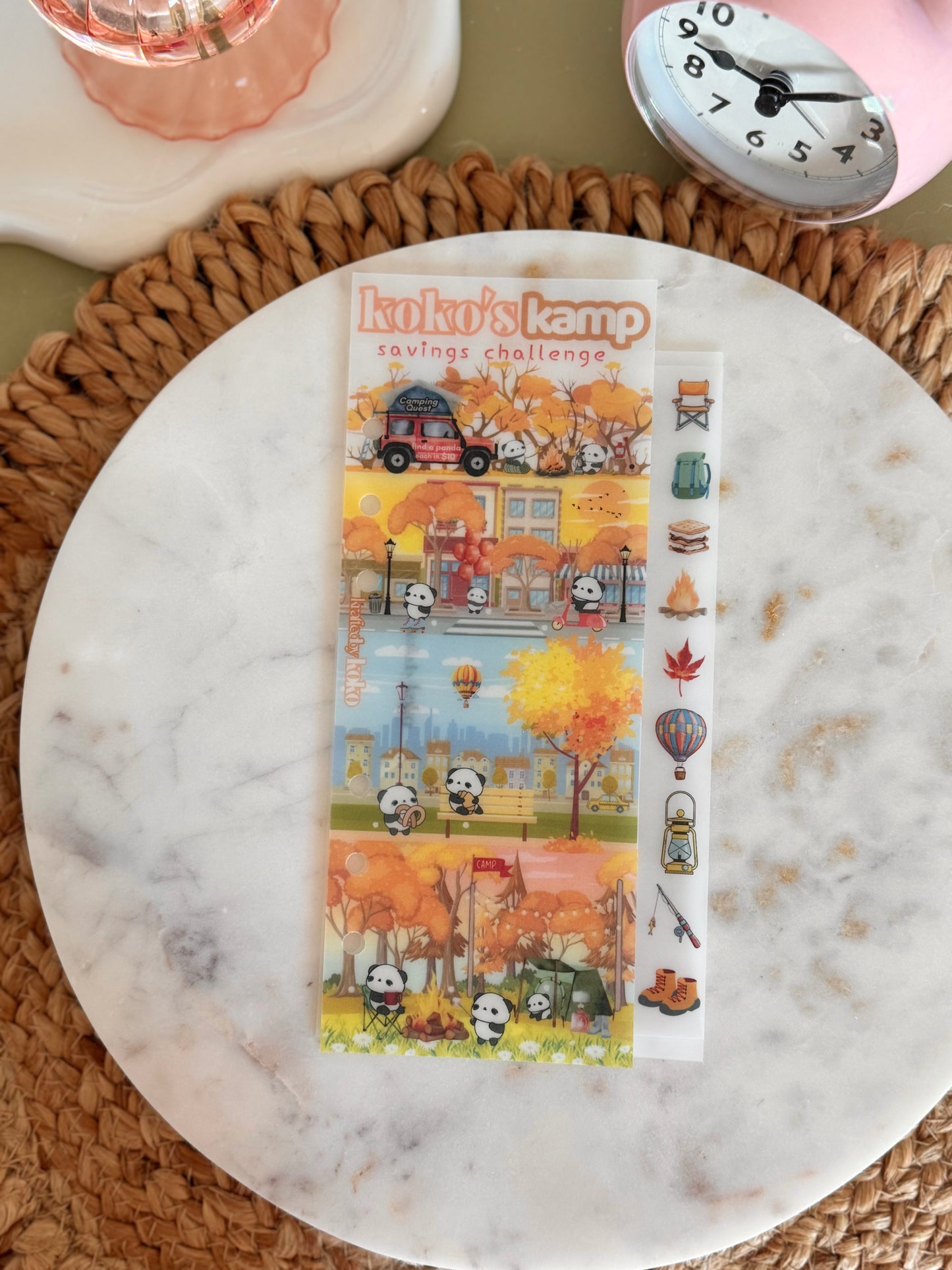 Koko's Cozy Kamp Savings Challenge  🍂🐼