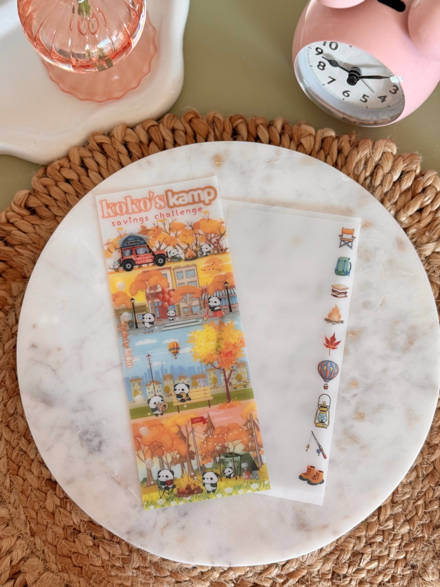 Koko's Cozy Kamp Savings Challenge  🍂🐼