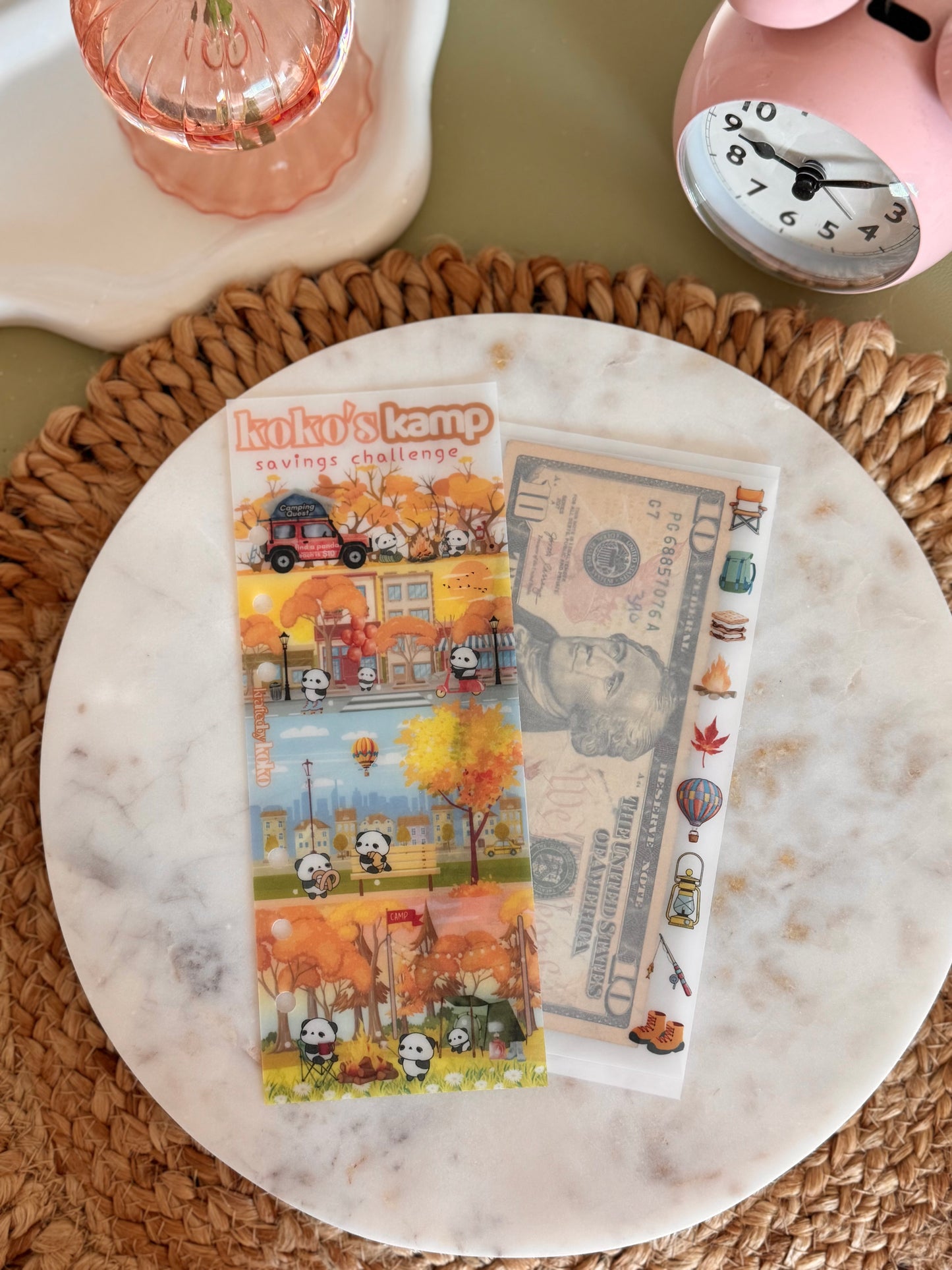 Koko's Cozy Kamp Savings Challenge  🍂🐼