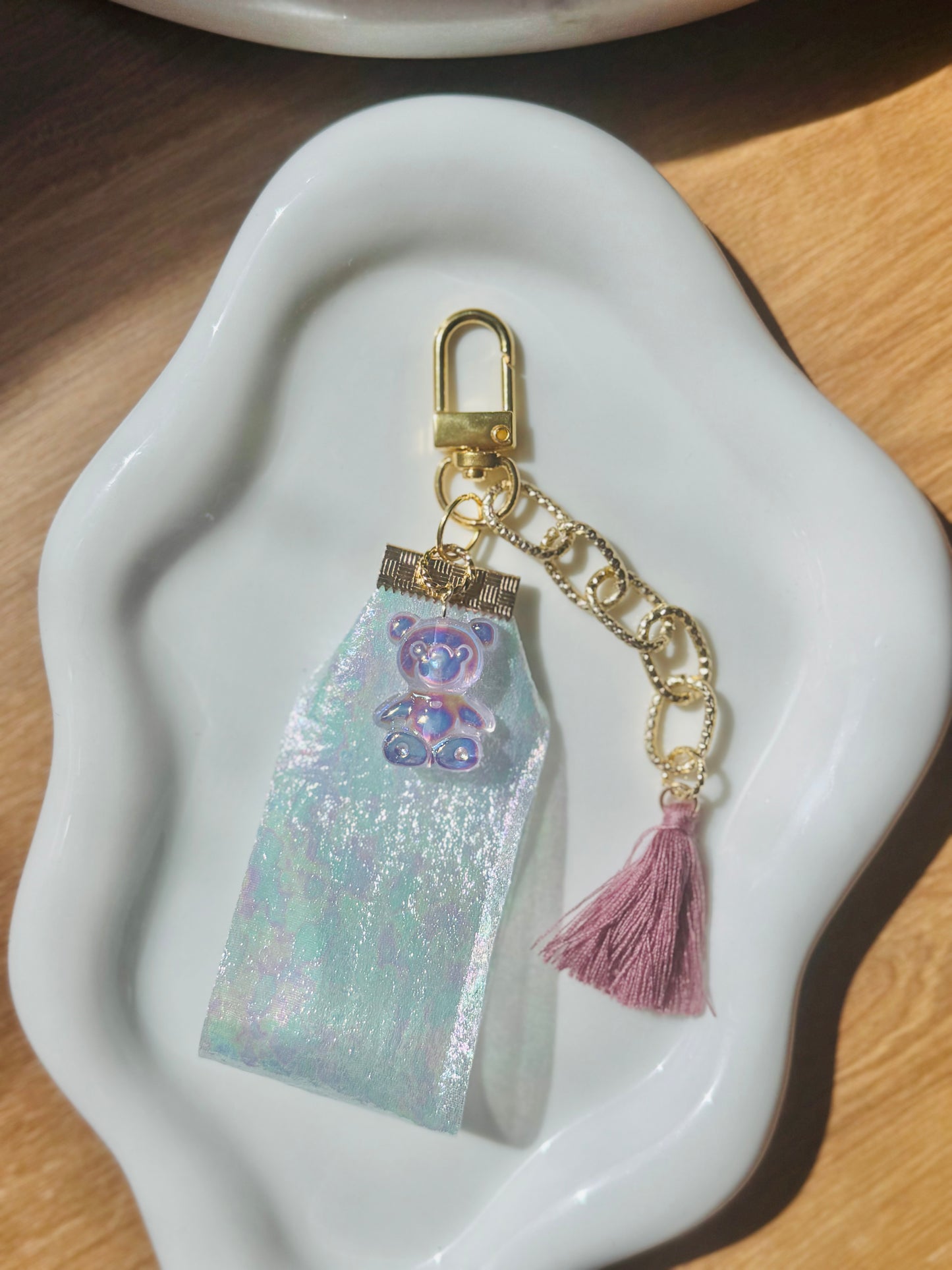 Sugar Prism Bear Keychain