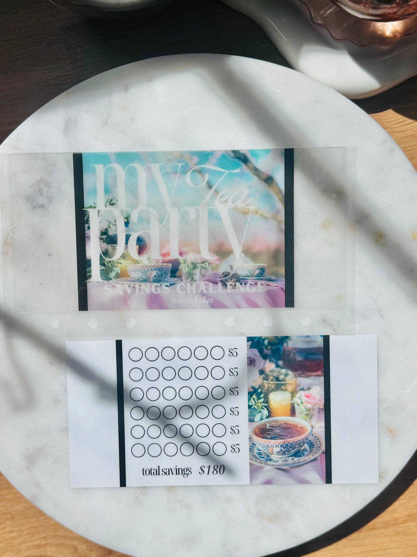 My Tea Party Savings Challenge