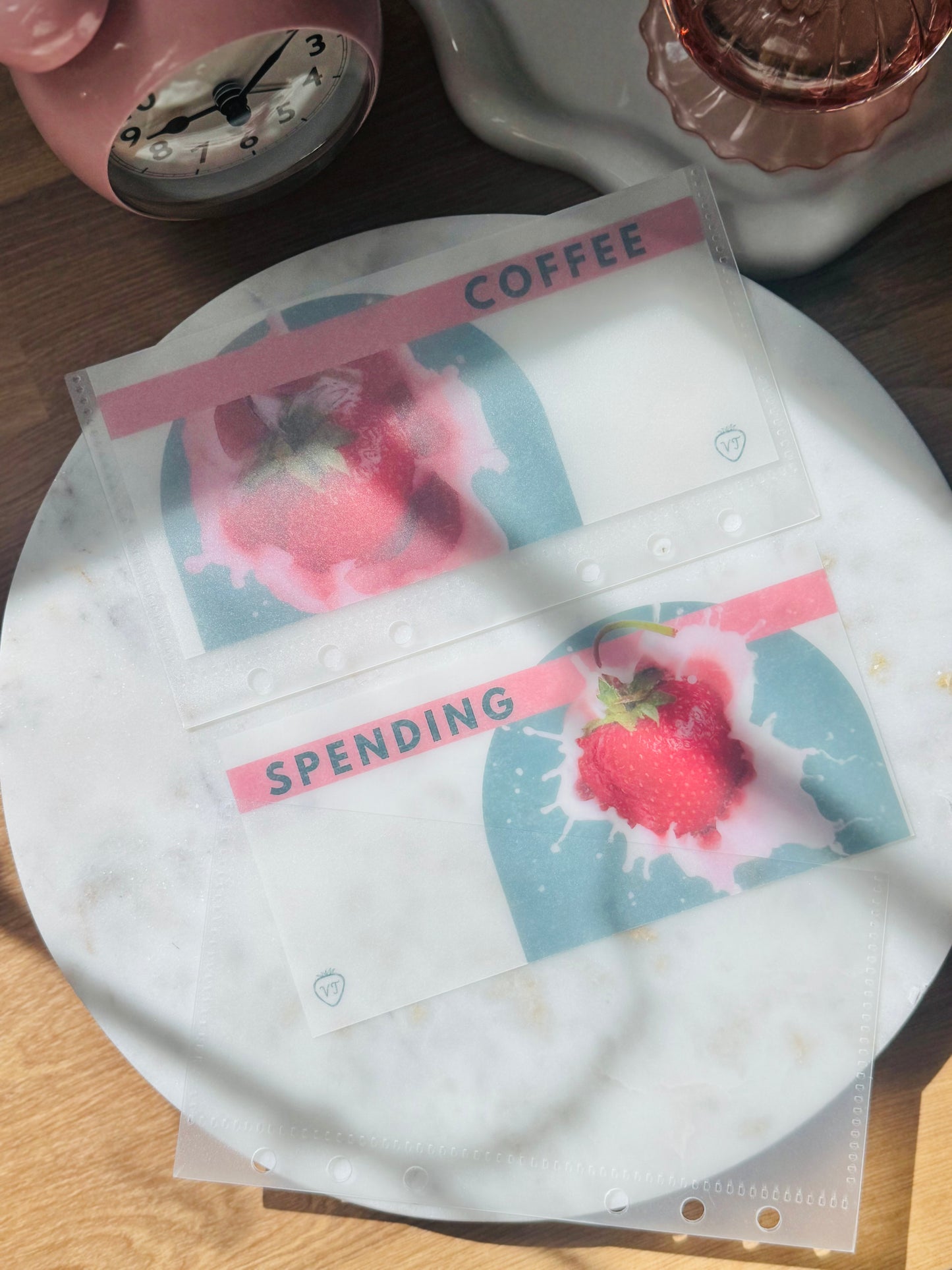 Strawberry Sweet Kream Cash Envelopes