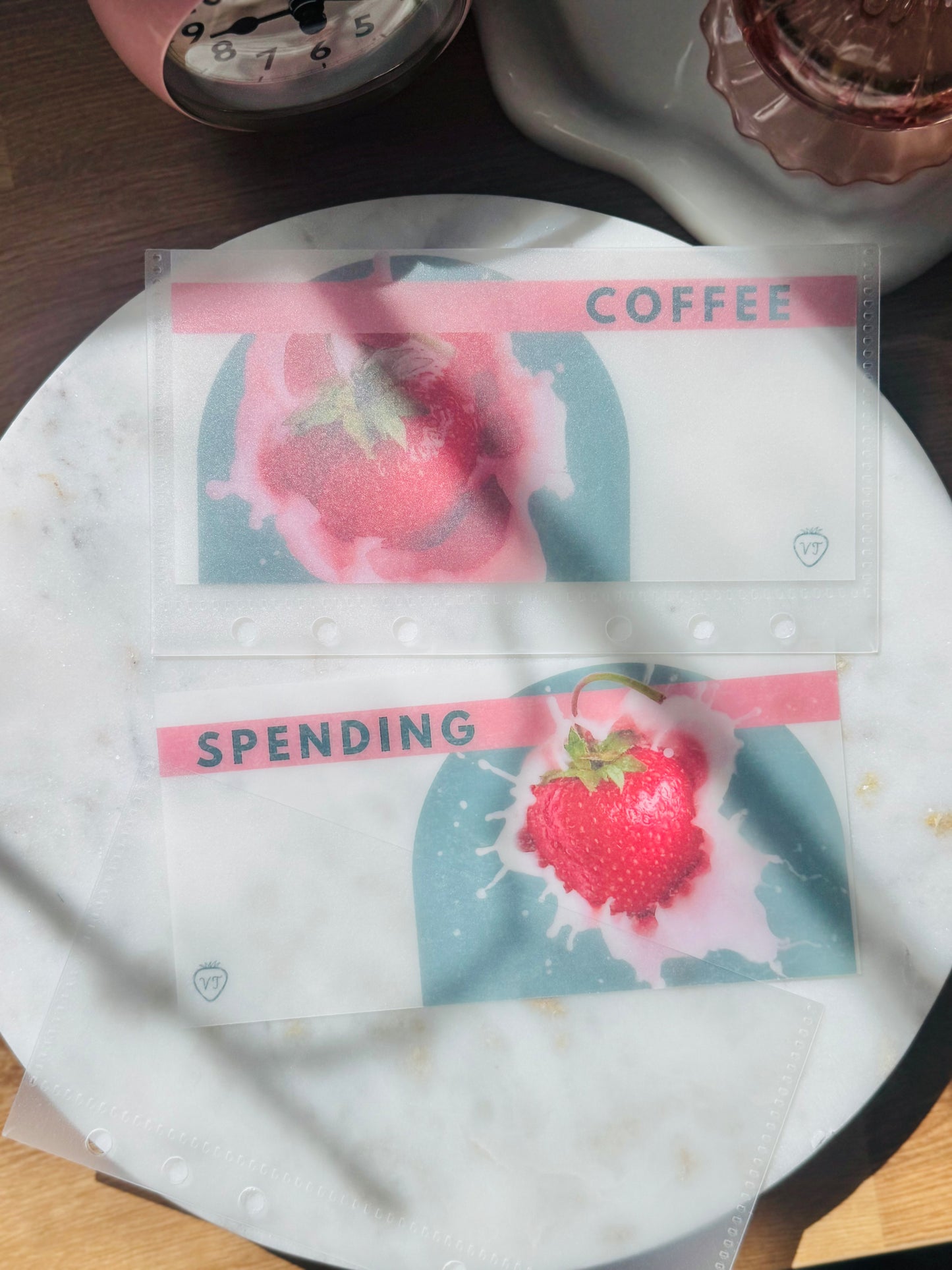 Strawberry Sweet Kream Cash Envelopes