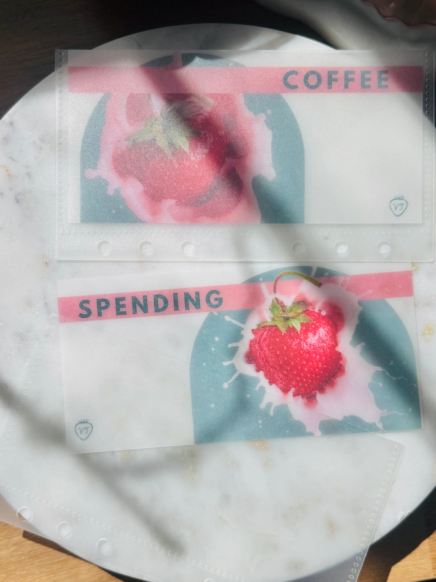 Strawberry Sweet Kream Cash Envelopes