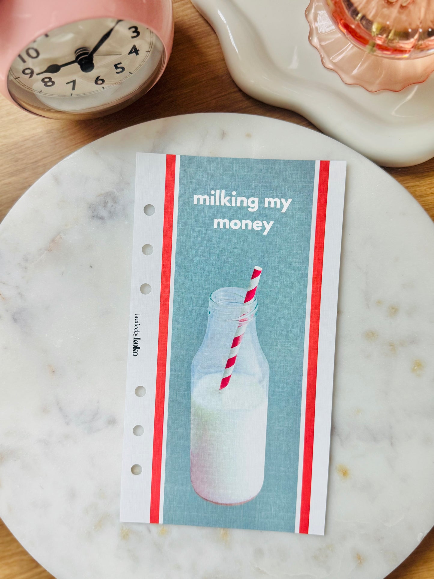 Milking my Money Linen Dashboard