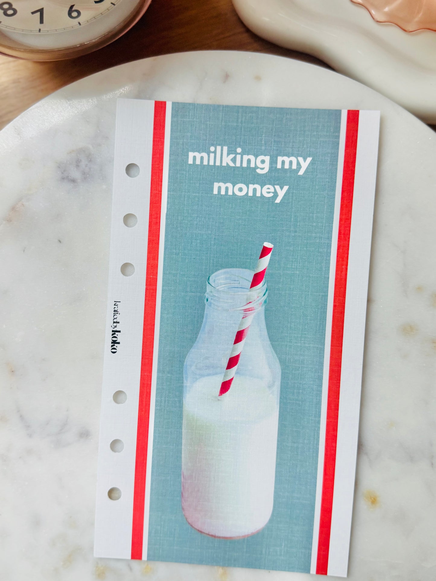 Milking my Money Linen Dashboard