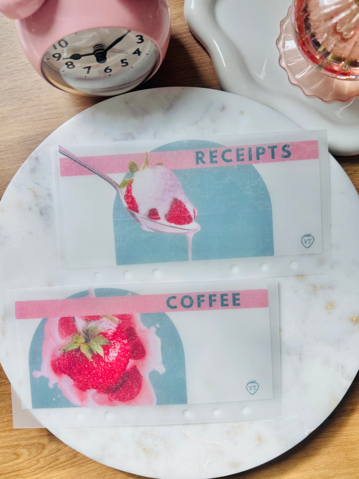 Strawberry Sweet Kream Cash Envelopes