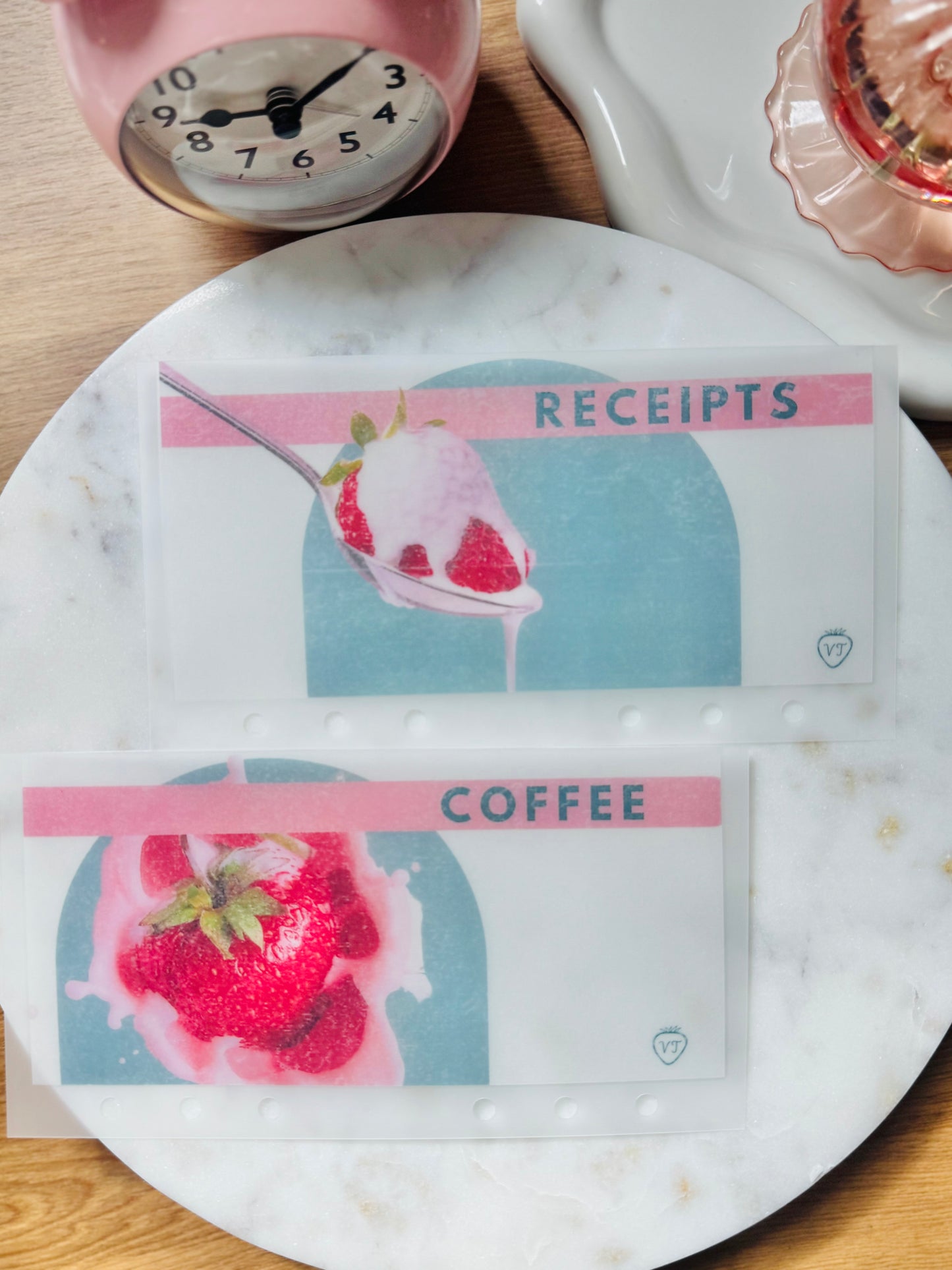 Strawberry Sweet Kream Cash Envelopes