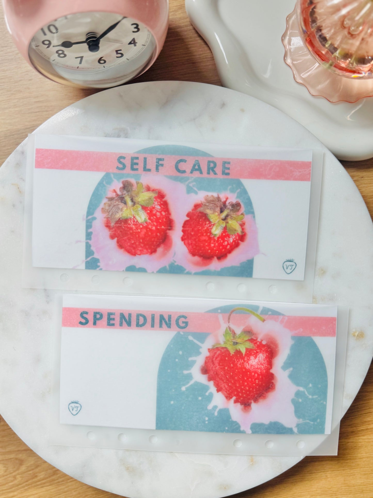 Strawberry Sweet Kream Cash Envelopes