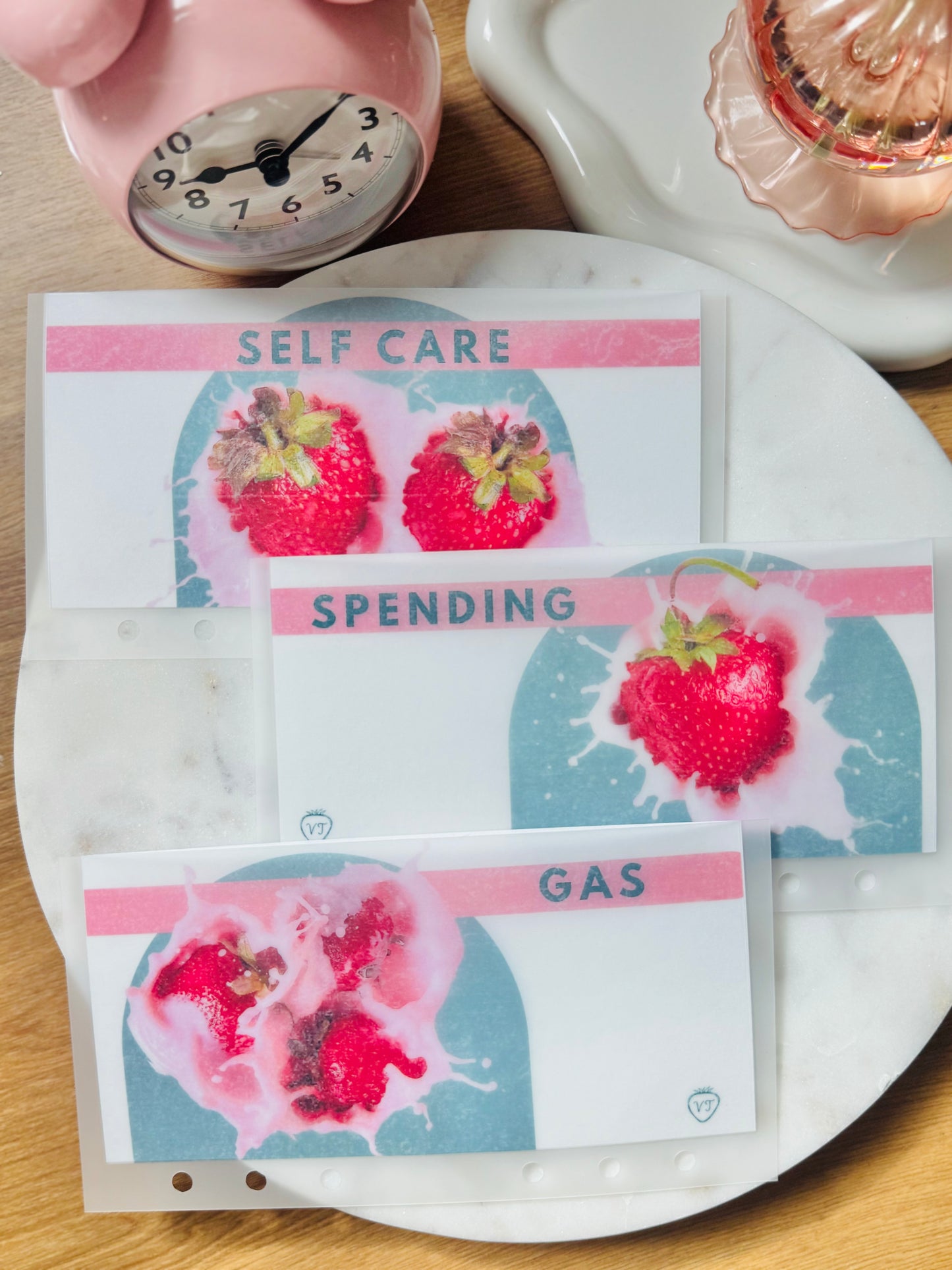 Strawberry Sweet Kream Cash Envelopes