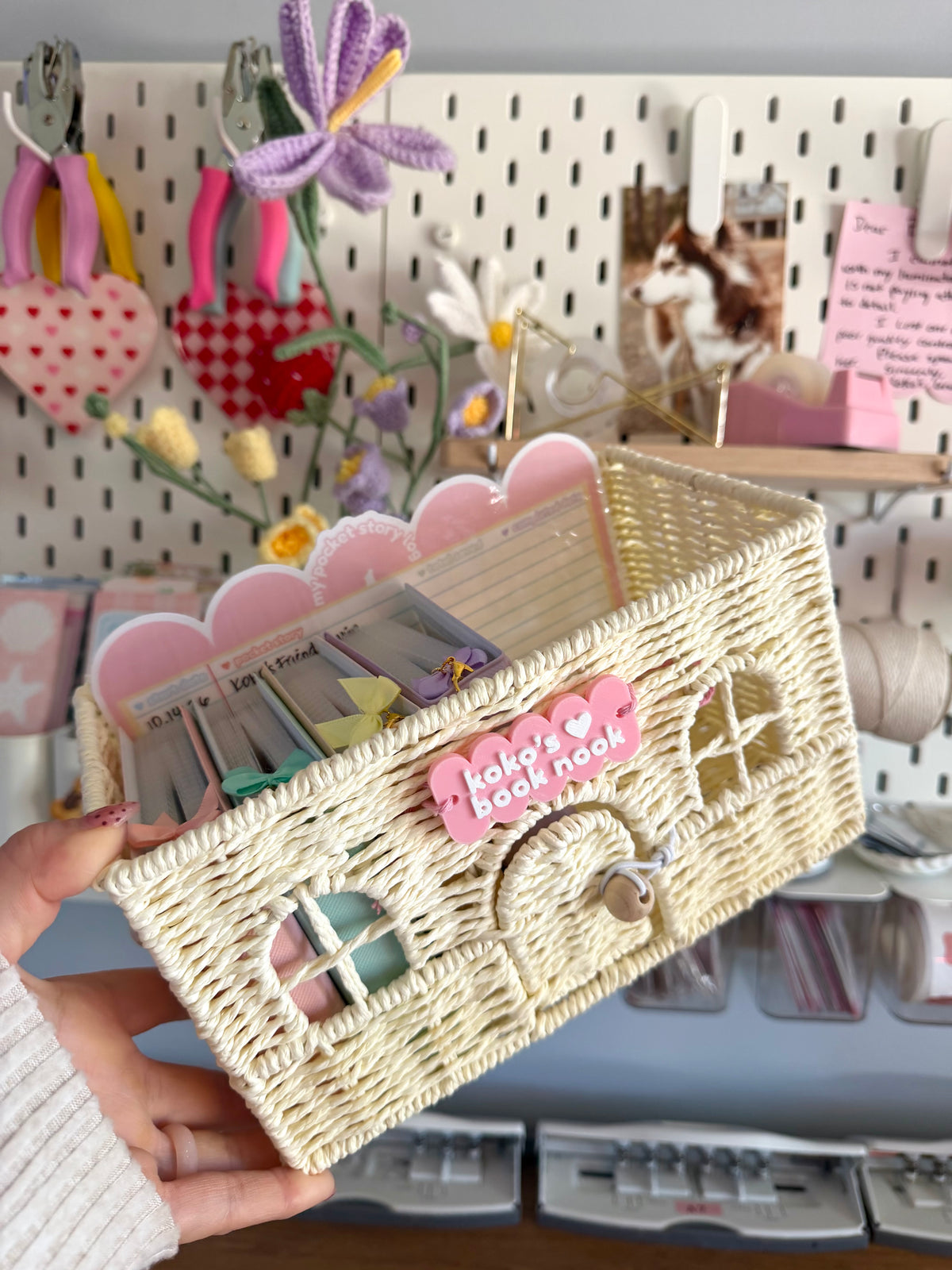 Koko's Book Nook Basket 🐾