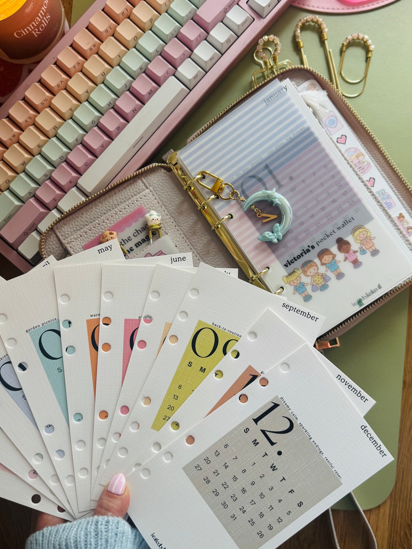 The Pretty Pastel Yearbook - Kalendar Overview