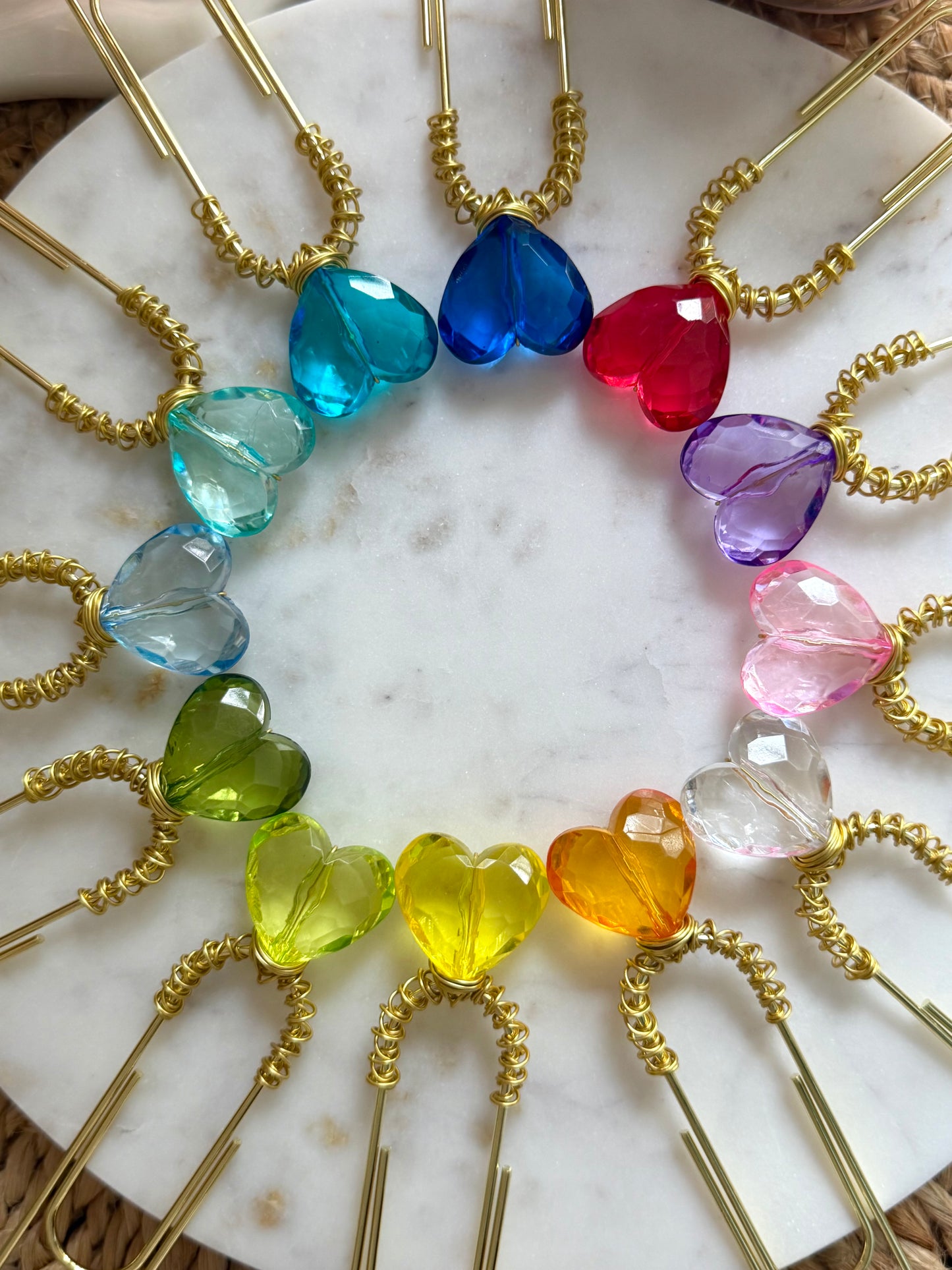 Kora's Krystal Heart Paperclip 🌈