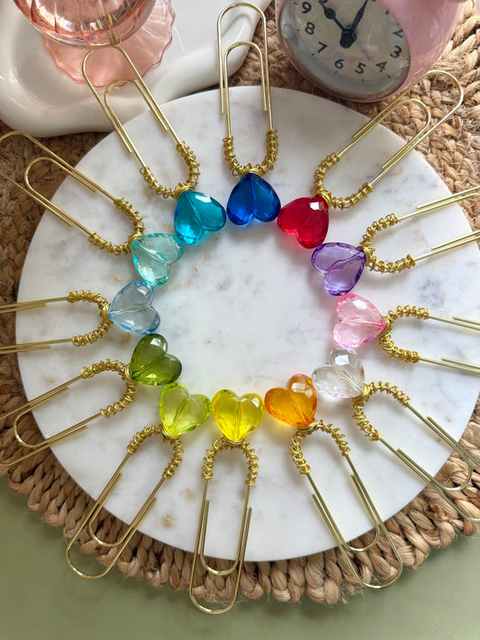 Kora's Krystal Heart Paperclip 🌈