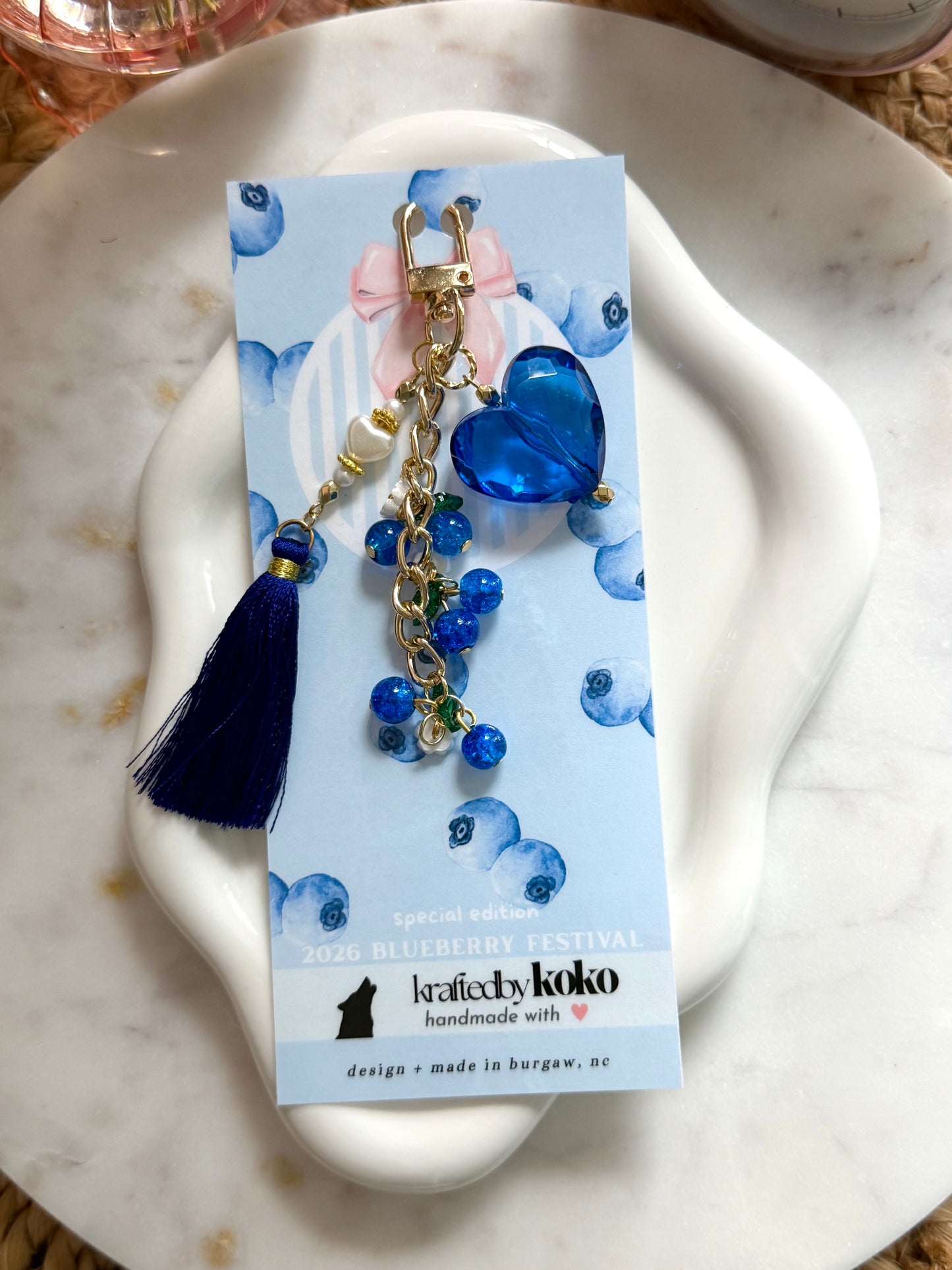 Blueberry Drop Charm 🫐