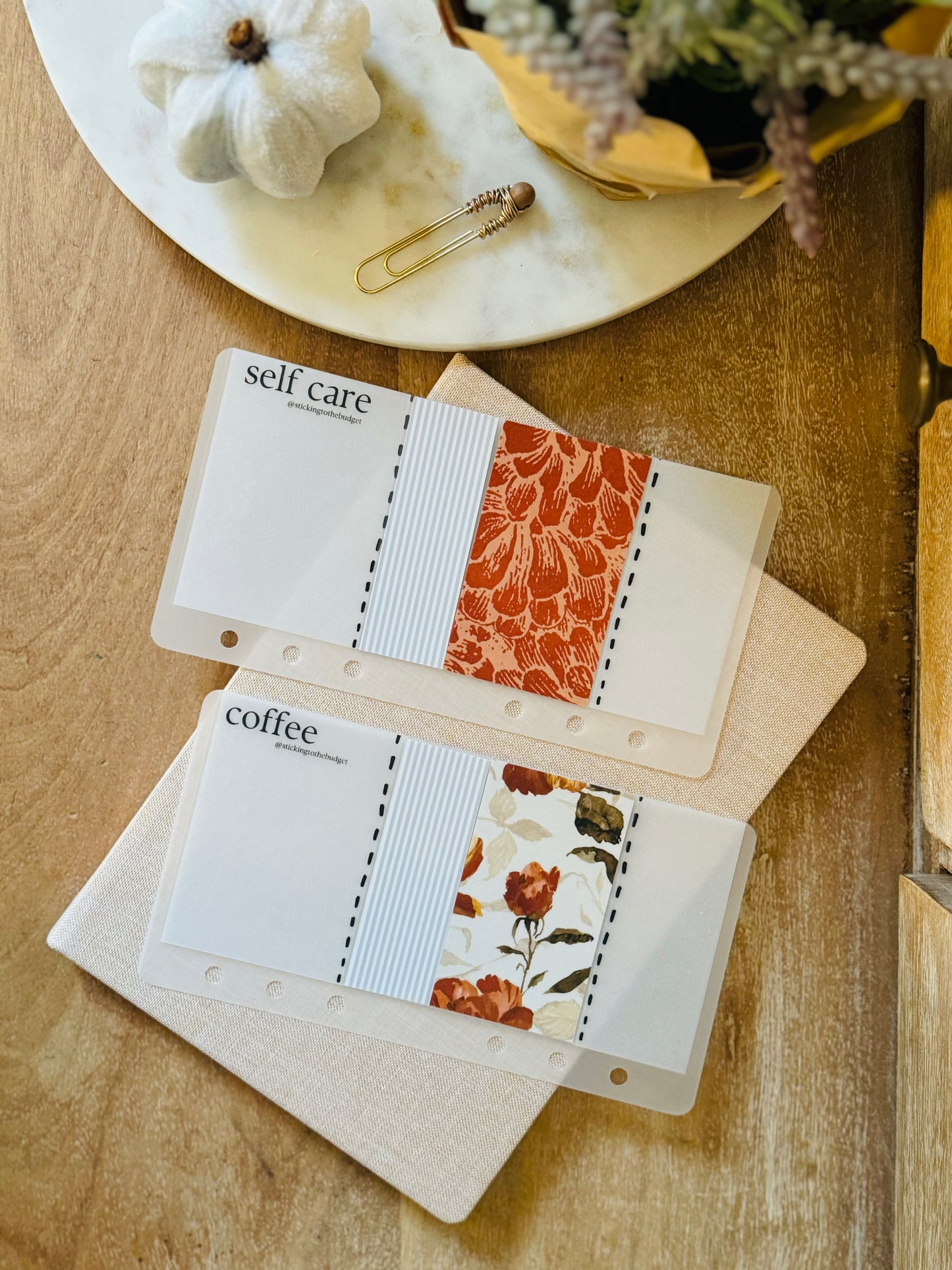 Autumn Library Cash Envelopes