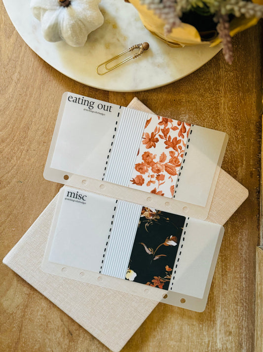 Autumn Library Cash Envelopes