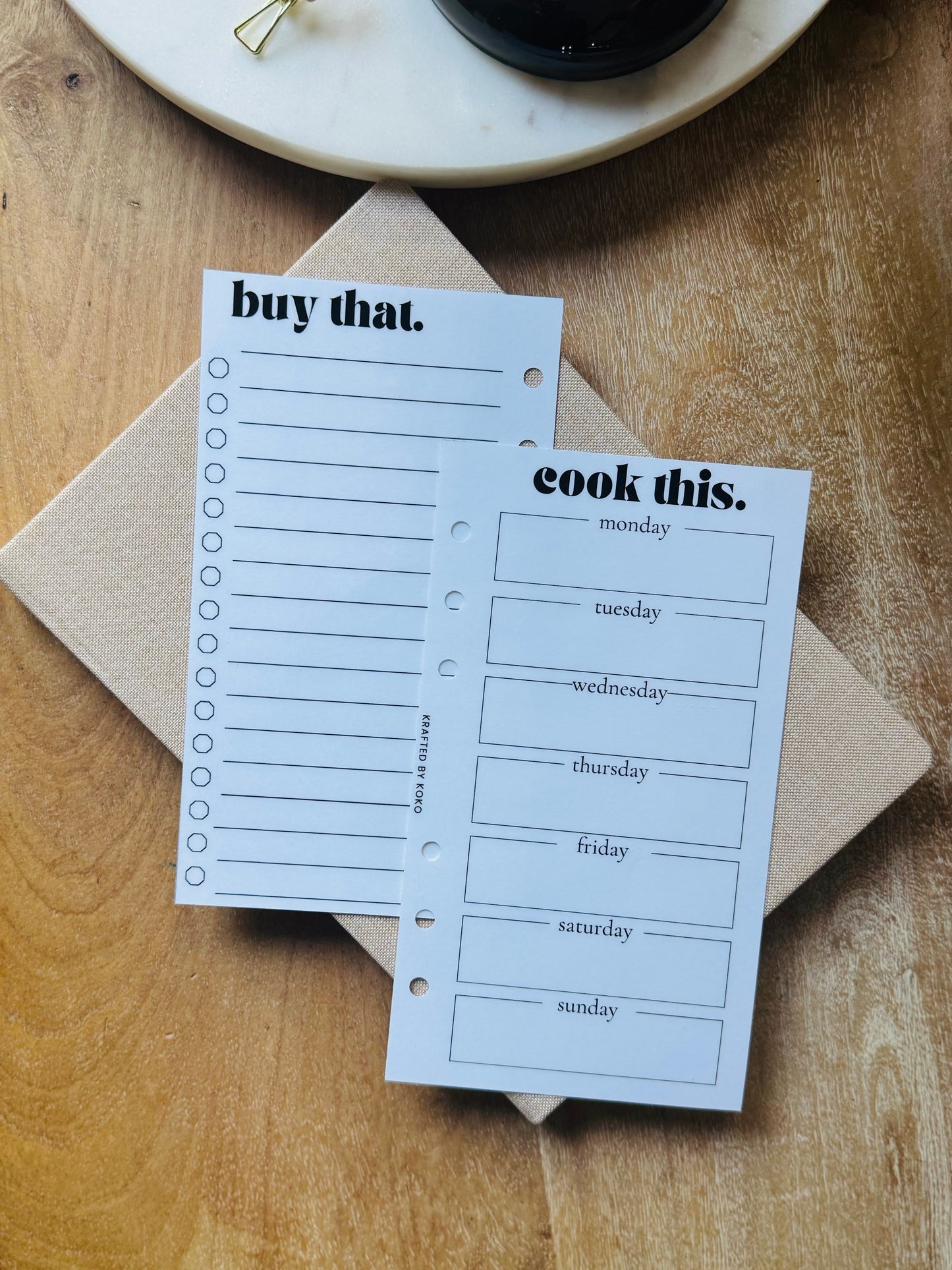 Cook This. Buy That. Grocery/Meal Tracker