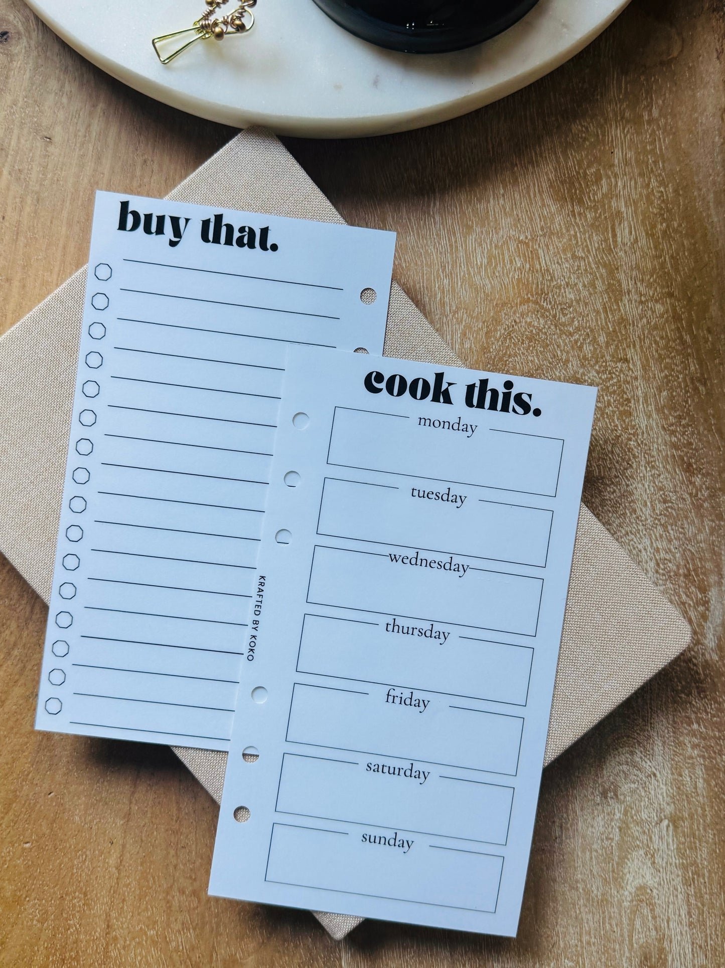 Cook This. Buy That. Grocery/Meal Tracker