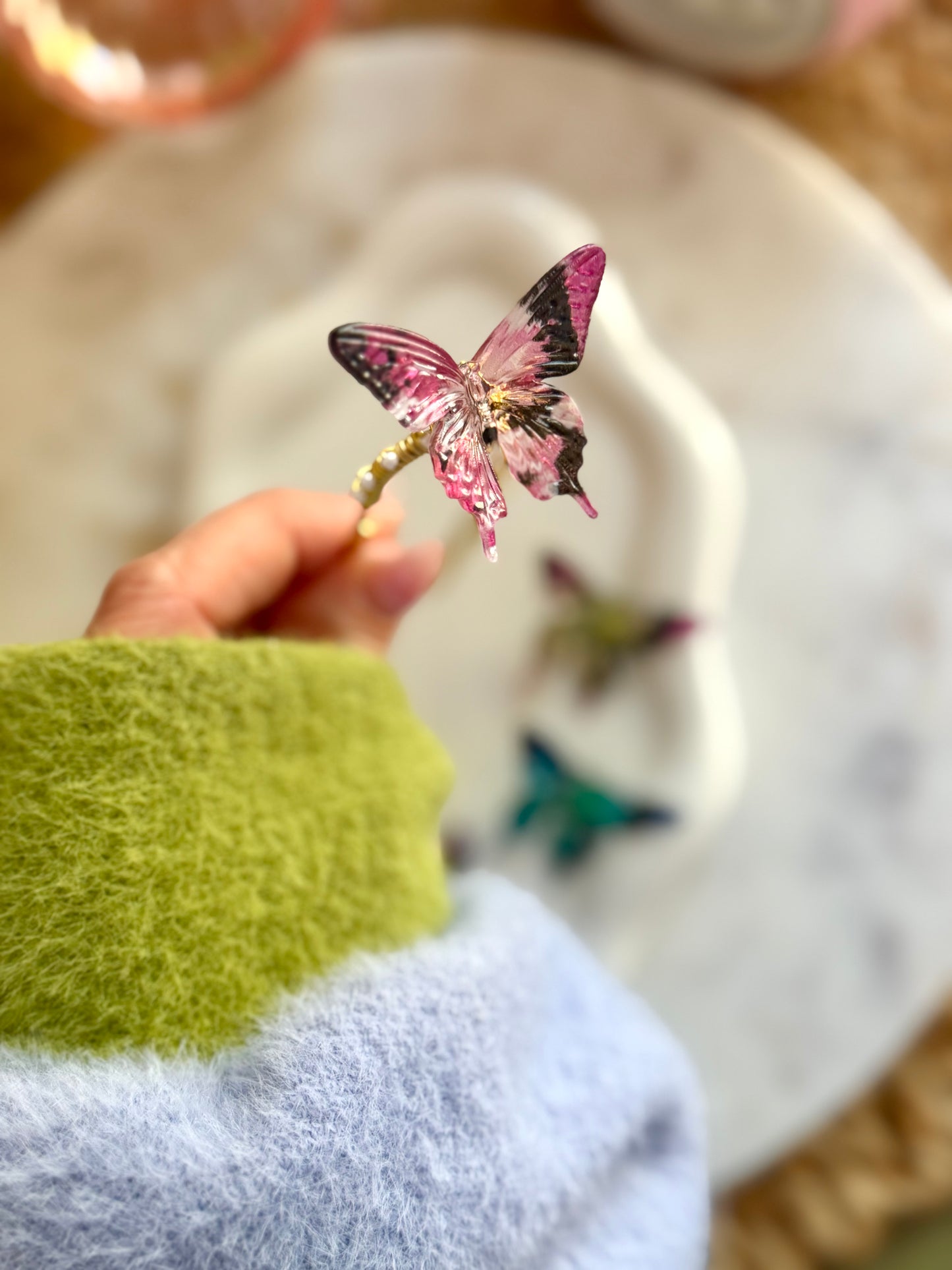 Wild Meadow Butterfly Clip