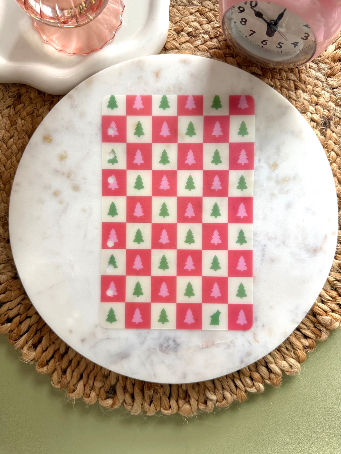 Checkered Christmas Dashboard